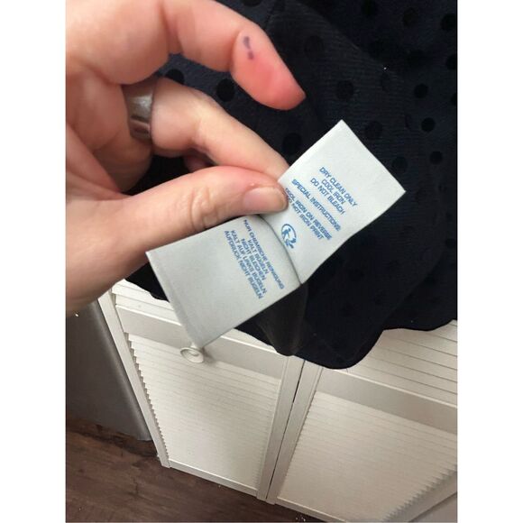 BODEN Mirabelle Blazer Navy Blue Polka Dot Black Jacket, Sz 10R, MSRP $198 - Picture 8 of 9